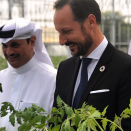 12. november: Kronprins Haakon deltar ved markeringen av 50 års næringssamarbeid mellom Norge og Qatar. Et nytt, høyteknologisk drivhus er blant samarbeidsprosjektene. Foto: Guri Ofstad Varpe, Det kongelige hoff